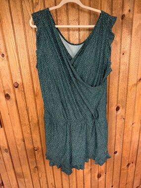 Honey Mark Co Ginger Swim Romper - Pebble Beach 3X